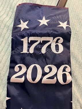 1776-2026 USA 250th Anniversary American Flag 3x5 Ft Embroidered Stars